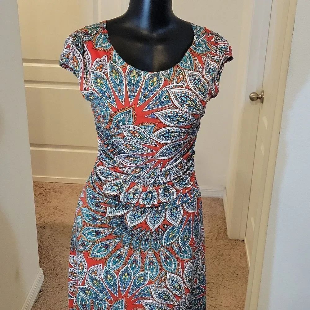 ENFOCUS STUDIO SLEEVELESS MULTI-COLOR DRESS - Picture 11 of 14